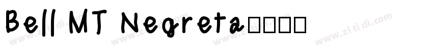 Bell MT Negreta字体转换
